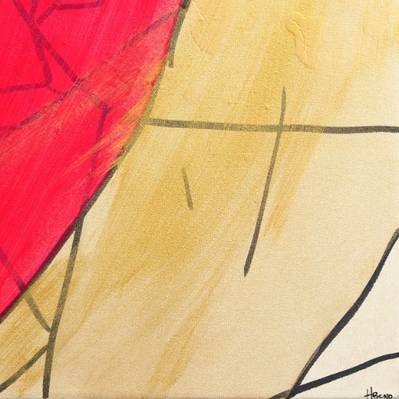 Hilary Bond: Untitled (Pink and Gold Tie) image 4