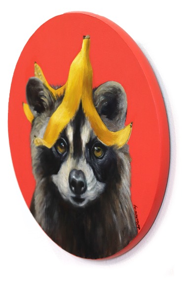 JJ Galloway: Raccoon with Banana Bangs image 4