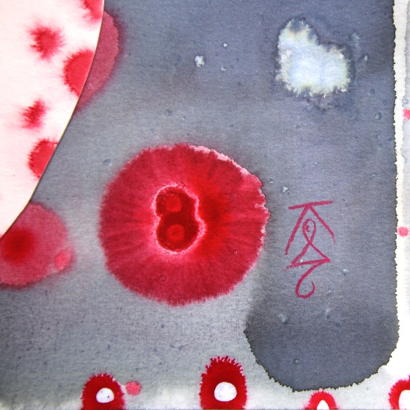 Krisanne Souter: Flower Arrangement in Red Spotted Glazed Pot image 5