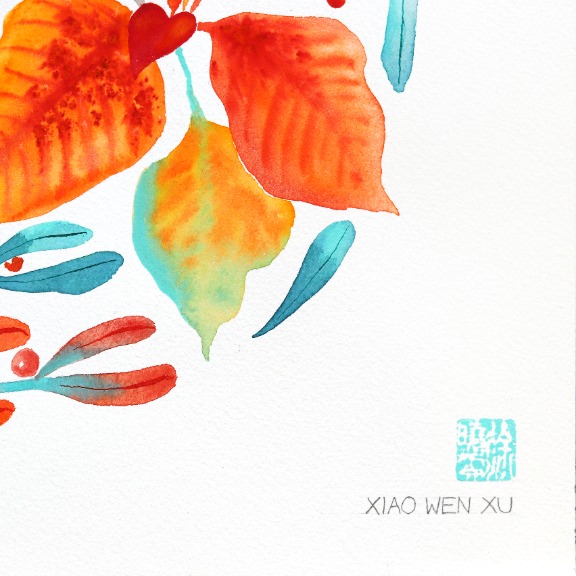 Xiao Wen Xu: Poinsettia image 5