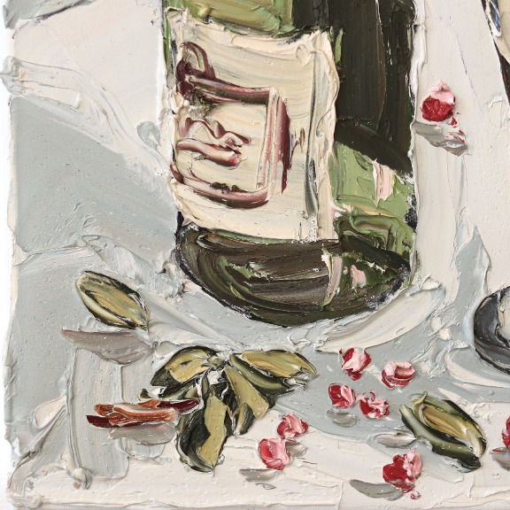 Sally West: Champagne Bottle, Glass, and Berries image 5