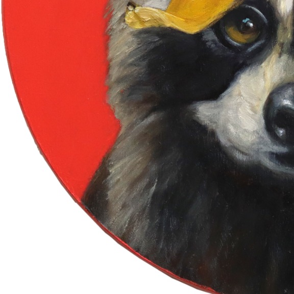 JJ Galloway: Raccoon with Banana Bangs image 5