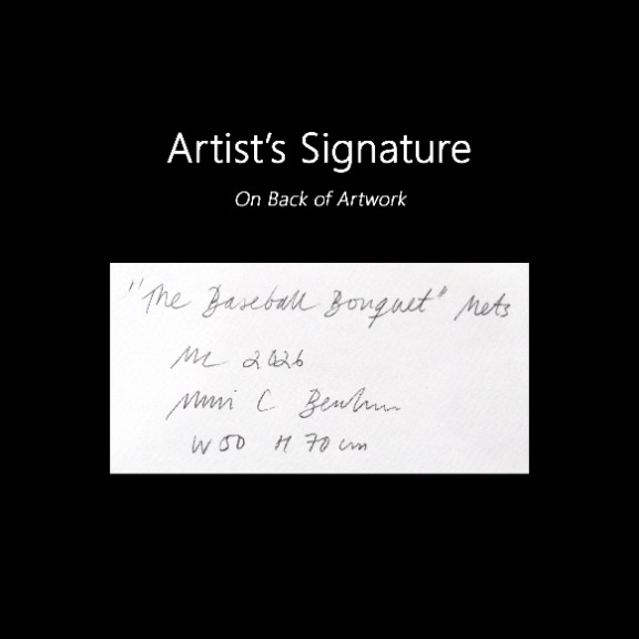 Maria C Bernhardsson: The Baseball Bouquet, Mets image 6