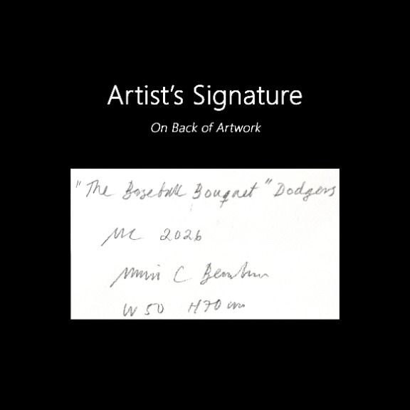 Maria C Bernhardsson: The Baseball Bouquet, Dodgers image 7