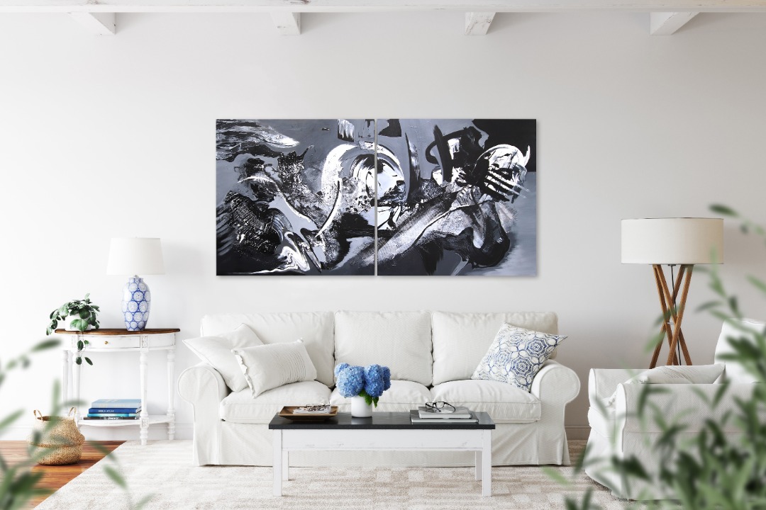 Gail Titus: Gravitational Forces (Diptych) image 8