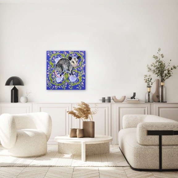 Naomi Jones: Possum on Blue image 8