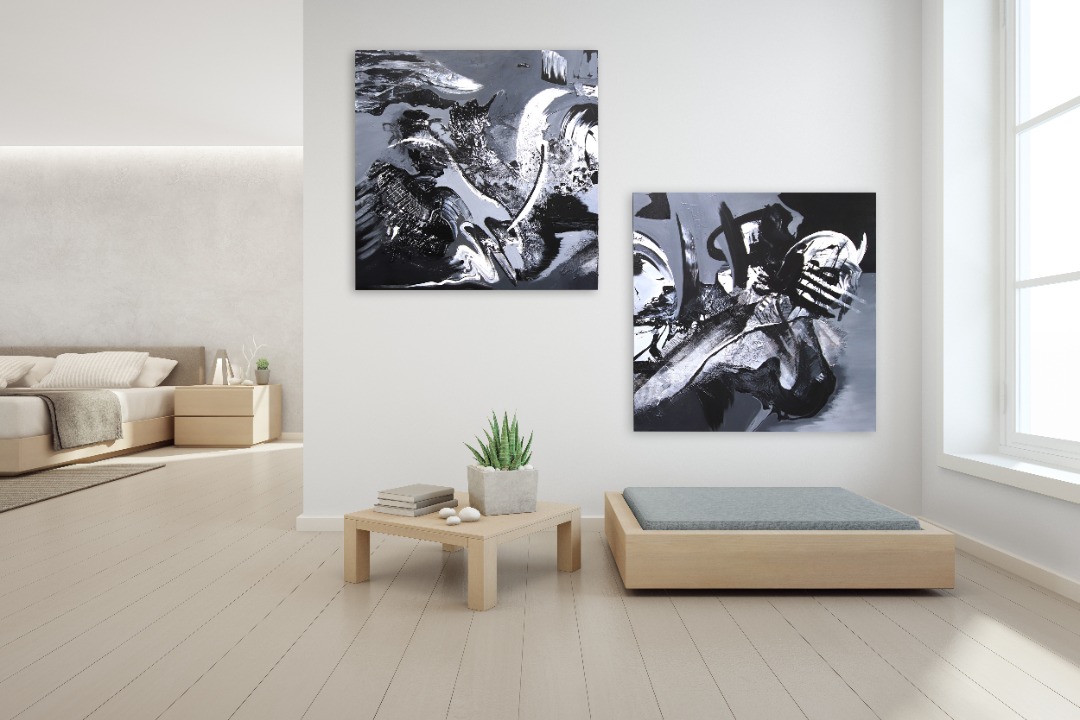 Gail Titus: Gravitational Forces (Diptych) image 9