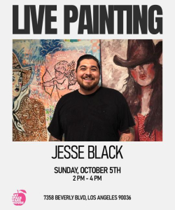 Jesse Black: Live Painting: October 5, 2025 - October 5, 2025
