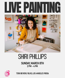 Live Painting with Shiri Phillips: March 8, 2026 - March 8, 2026