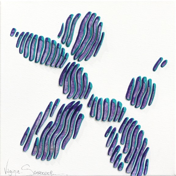 Virginie Schroeder: I Am Blue, No I Am Purple Dog Balloon image 1